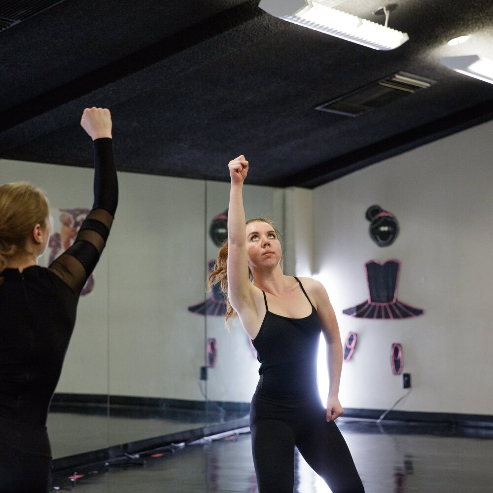 Arkansas Arts Academy. Student Brooklyn Herzig dance