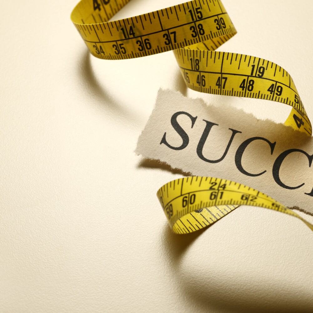 Measuring Success Stock photo