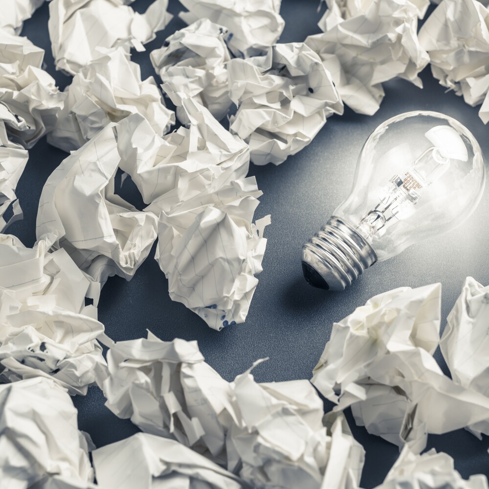Learning from Failure stock image