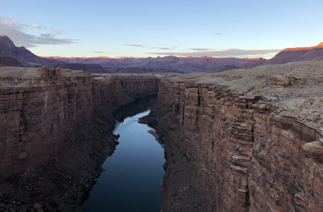 COPY. Canyon and Colorado river