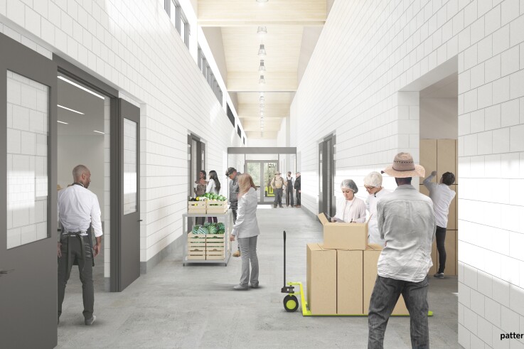 Market Center of the Ozarks. Service Corridor