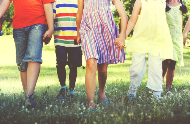 Helping Hands Stock image