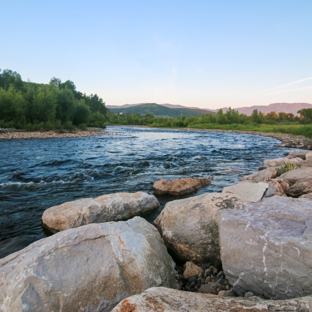 Yampa River in Steamboat Springs Colorado