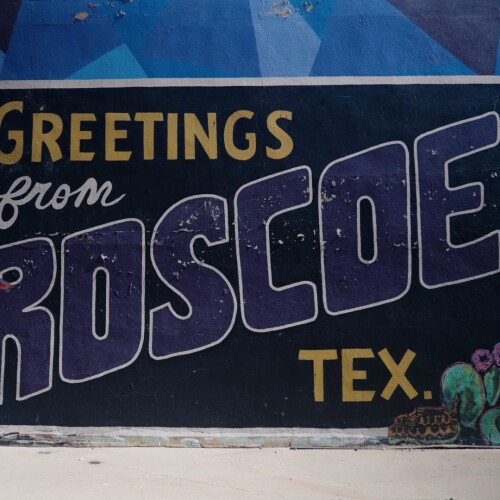 Collegiate Edu-Nation. Roscoe Texas mural
