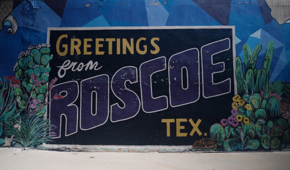 Collegiate Edu-Nation. Roscoe Texas mural
