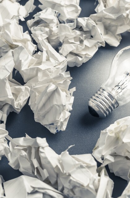 Learning from Failure stock image