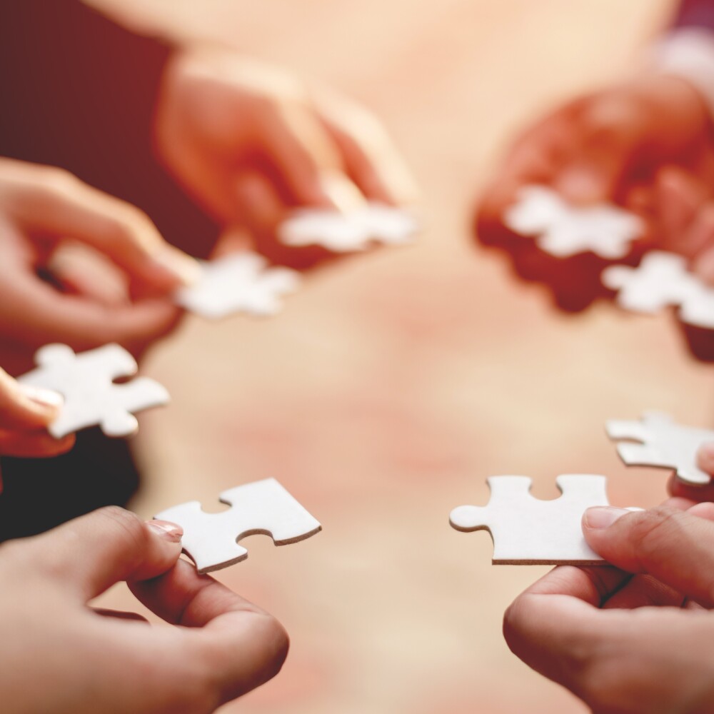 Collaboration. Puzzle Pieces