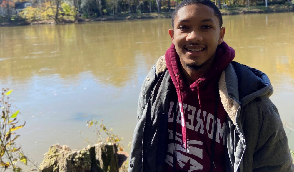 Caleb Sprowl at river