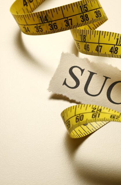 Measuring Success Stock photo