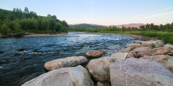 Yampa River in Steamboat Springs Colorado