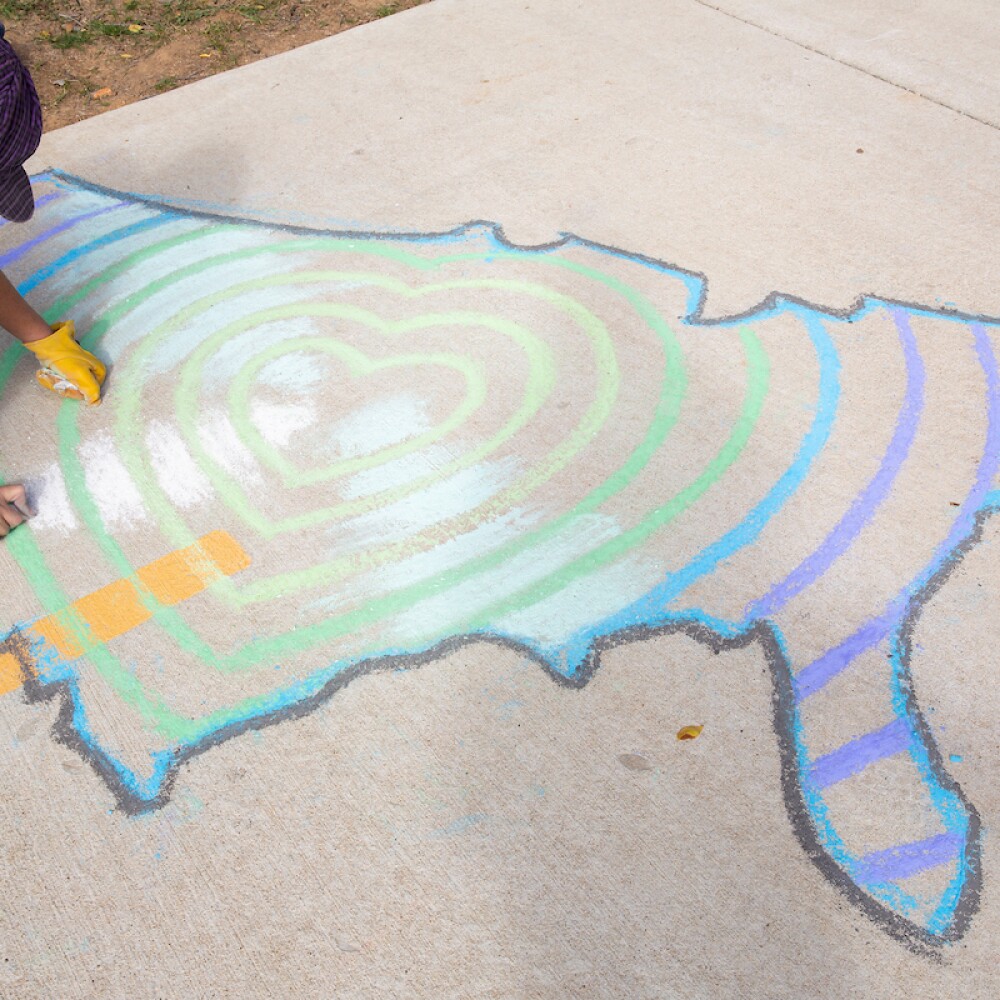 Heartland Chalk Drawing