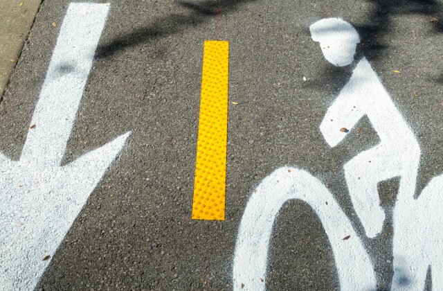Bike Lane on Street Background Texture