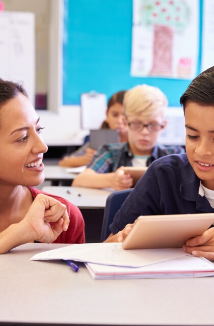 Students in Class stock photo
