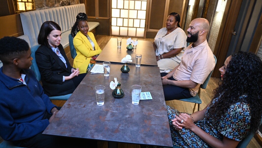 Black leaders in education meet with Walton Family Foundation Education Program director Romy Drucker.