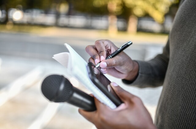 Community Journalism stock photo