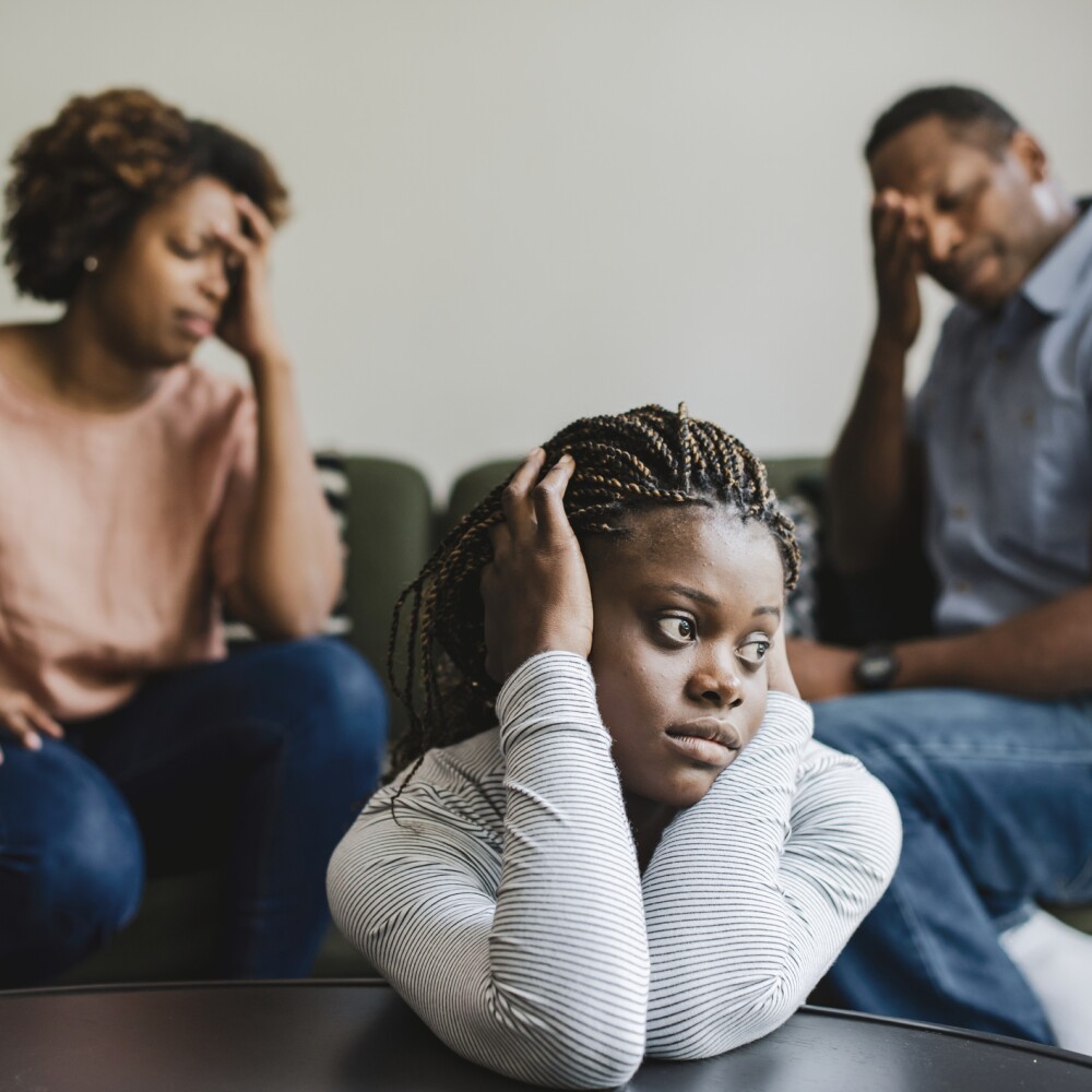 Mom and Dad with Gen Z stress