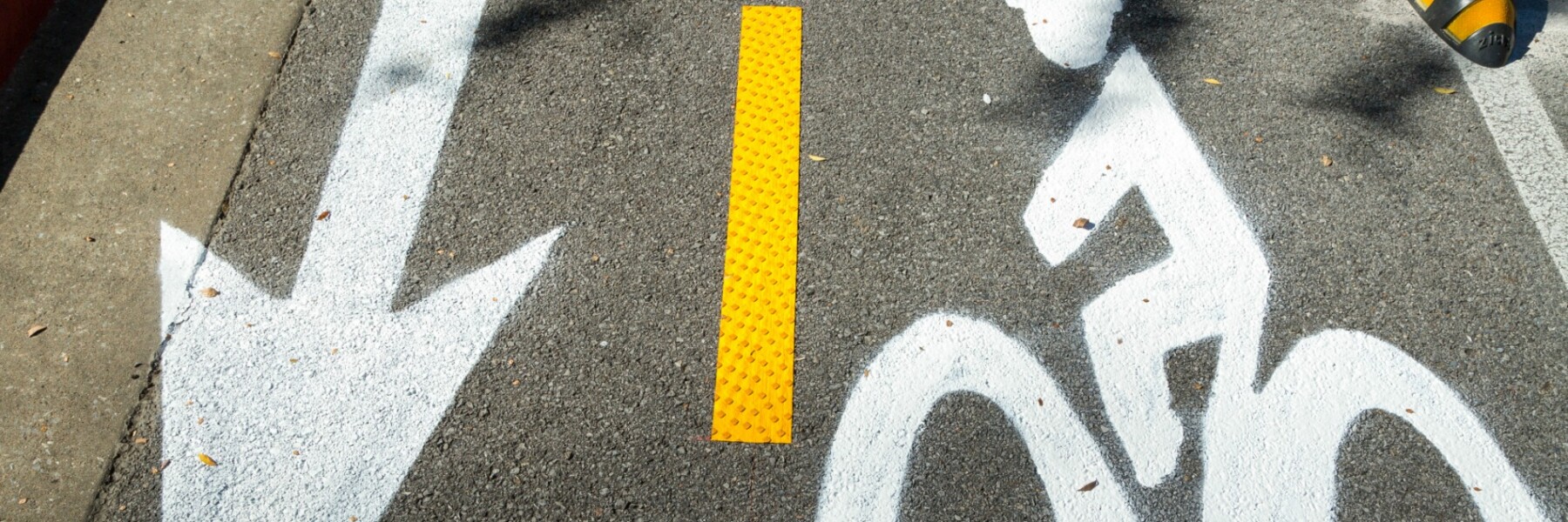 Bike Lane on Street Background Texture
