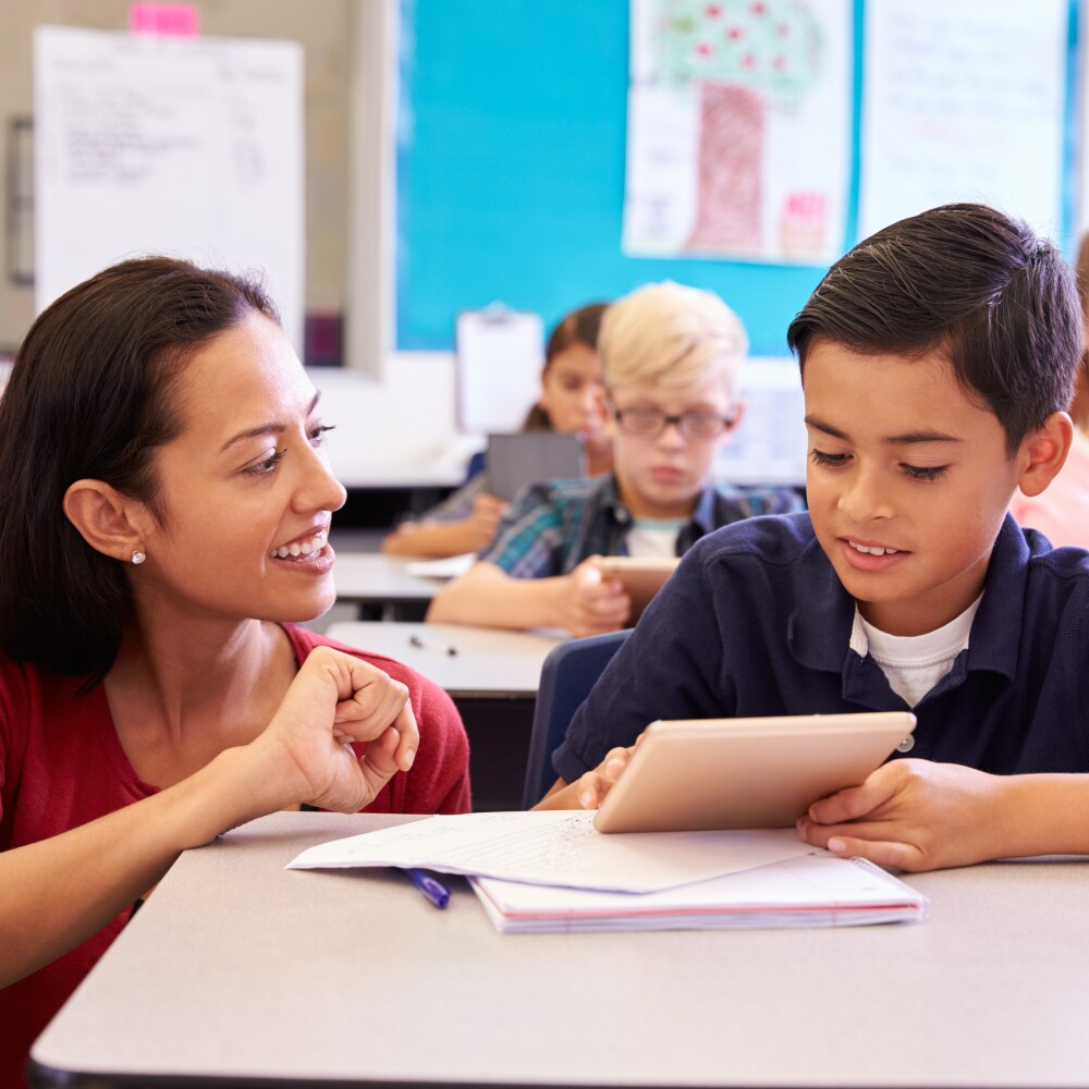 Students in Class stock photo