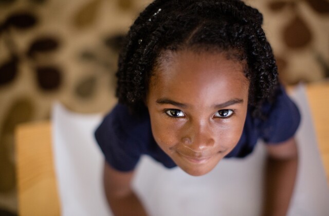 Education. Student Looks Skyward