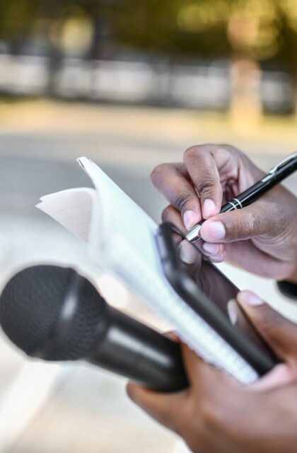 Community Journalism stock photo