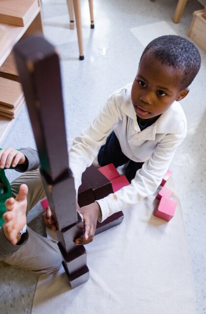 Education. Innovation. Boys Building Blocks
