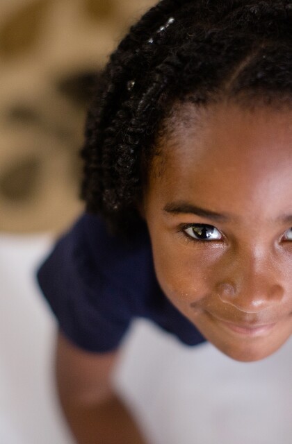 Education. Student Looks Skyward