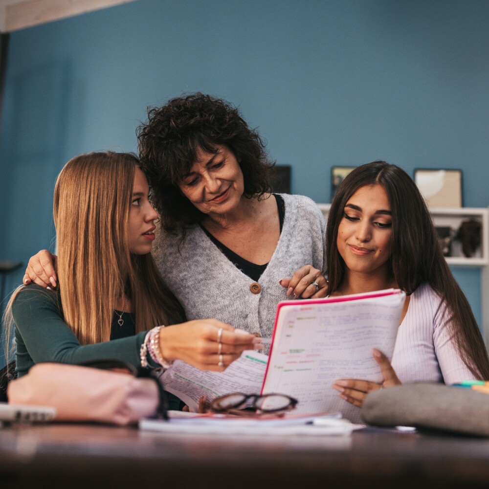 Gen Z students and parent