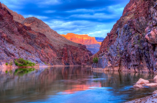 Colorado River sunset COPY