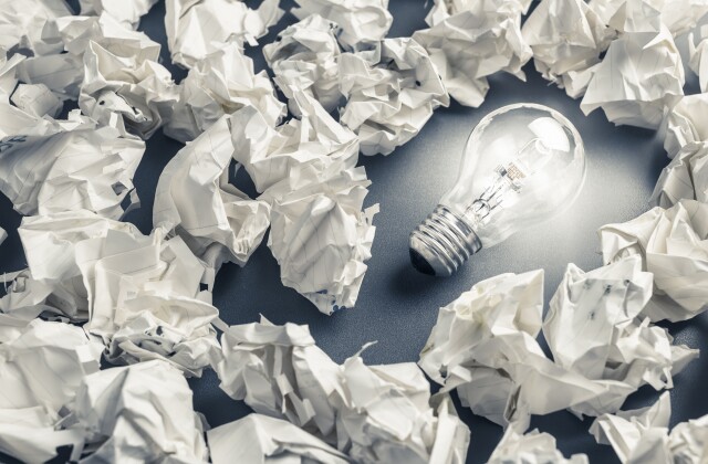Learning from Failure stock image
